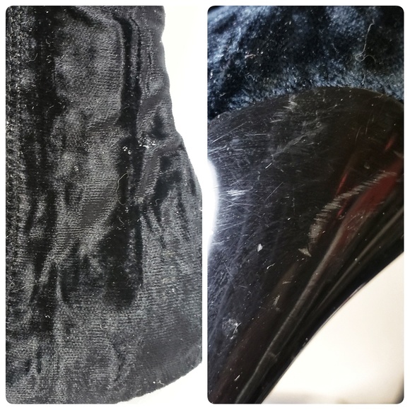 Hype | Handcrafted Black & Silver Heel Boots Sz 7 - Picture 6 of 8